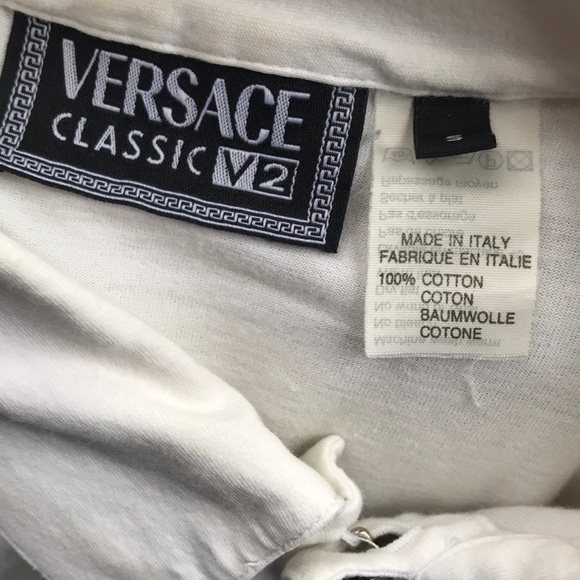 💎Versace Classic V2 Shirt Greek Key Logo Size:M - Picture 8 of 8